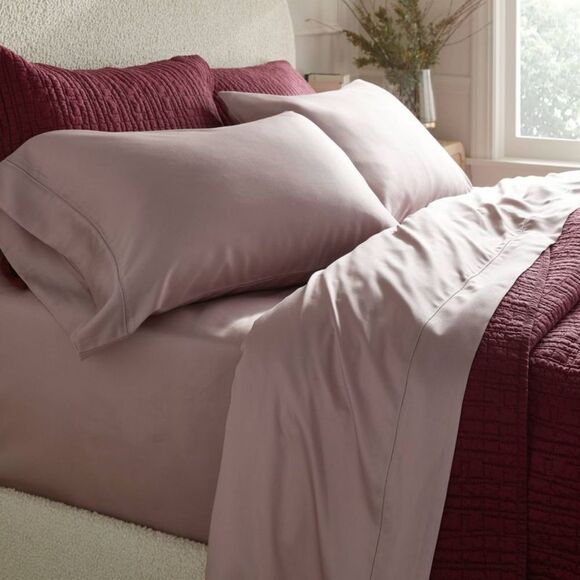 Threshold - Full 320 Thread Count TENCEL Lyocell Rose Ash - Th Rose Ash - Picture 2 of 4